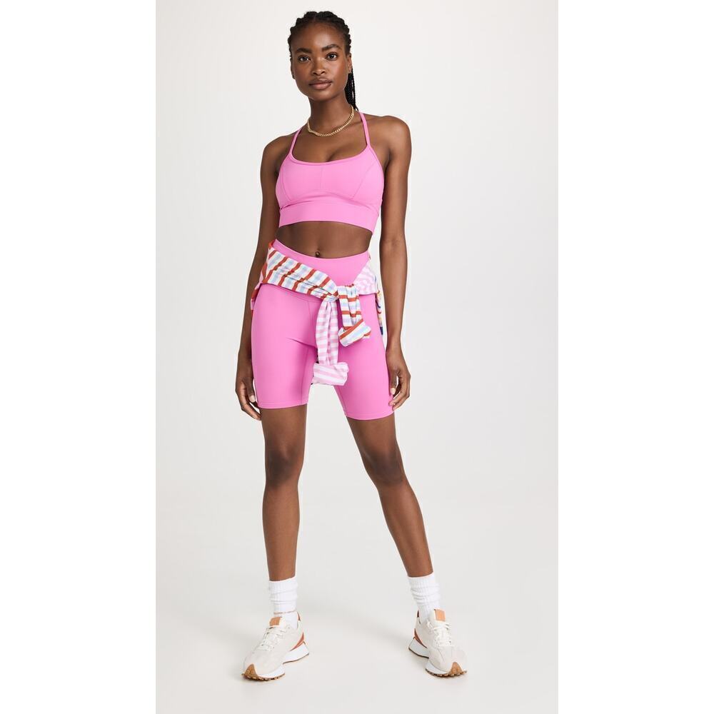 Varley Let's Move Bike Shorts Super Pink Size XS - Picture 5 of 9